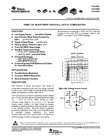 浏览型号TLV3701IDBV的Datasheet PDF文件第1页