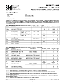 浏览型号ICS8701-01YT的Datasheet PDF文件第3页