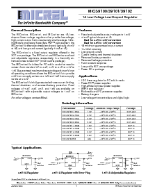 浏览型号MIC39100-2.5BS的Datasheet PDF文件第1页