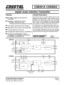 浏览型号CS8402A-CP的Datasheet PDF文件第1页