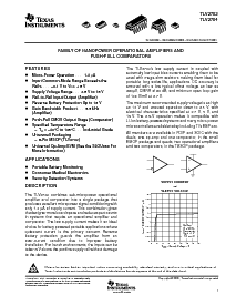 浏览型号TLV2702ID的Datasheet PDF文件第1页