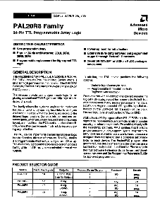 浏览型号PAL20R8-102PC的Datasheet PDF文件第1页