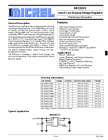 浏览型号MIC5200-3.0BM的Datasheet PDF文件第1页