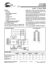 浏览型号CY7C106B-15VC的Datasheet PDF文件第1页