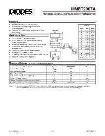 浏览型号MMBT2907A-7的Datasheet PDF文件第1页