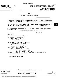 浏览型号UPD70108C-8的Datasheet PDF文件第1页