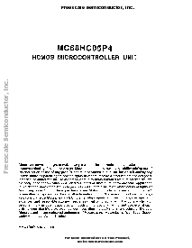 浏览型号MC68HC08P4的Datasheet PDF文件第3页