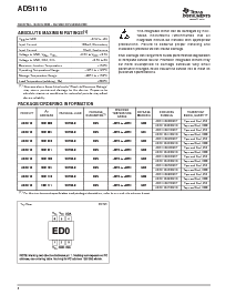 浏览型号ADS1110A5IDBVR的Datasheet PDF文件第2页