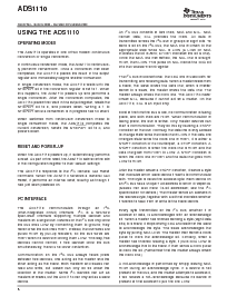 浏览型号ADS1110A5IDBVR的Datasheet PDF文件第8页