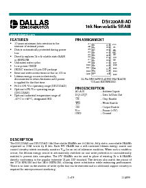 浏览型号DS1220AB-150-IND的Datasheet PDF文件第1页