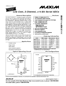 浏览型号MAX110ACWE的Datasheet PDF文件第1页