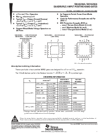 浏览型号SN74LV00ADBR的Datasheet PDF文件第1页