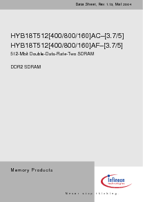 浏览型号HYB18T512800AF-5的Datasheet PDF文件第3页