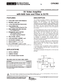 浏览型号OPA360AIDCKT的Datasheet PDF文件第1页