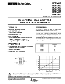 浏览型号REF3020AIDBZR的Datasheet PDF文件第1页