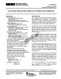 浏览型号TLV320AIC33IRGZR的Datasheet PDF文件第1页