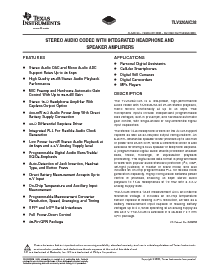 浏览型号TLV320AIC28IRGZ的Datasheet PDF文件第1页