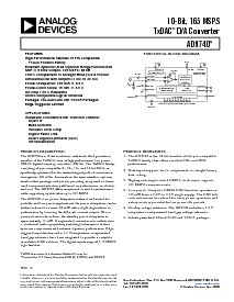 浏览型号AD9740ARU的Datasheet PDF文件第1页