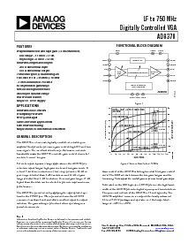 浏览型号AD8370ARE的Datasheet PDF文件第1页
