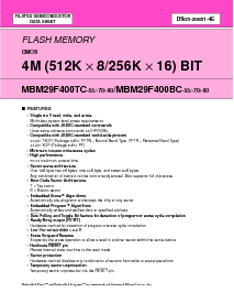 浏览型号MBM29F400BC-90PFTN的Datasheet PDF文件第1页
