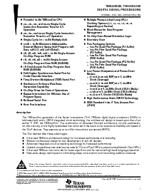 浏览型号TMS320BC52PJ的Datasheet PDF文件第1页