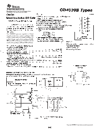 浏览型号CD4030BF3A的Datasheet PDF文件第1页