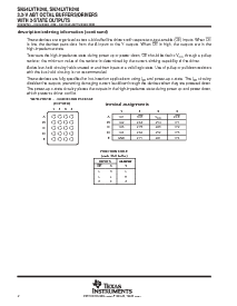 浏览型号SN74LVTH240DWR的Datasheet PDF文件第2页