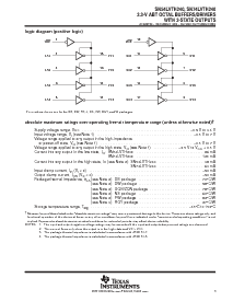 浏览型号SN74LVTH240DWR的Datasheet PDF文件第3页