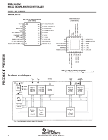 浏览型号MSP430F2121IDGV的Datasheet PDF文件第2页