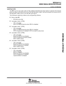 浏览型号MSP430F2121IDGV的Datasheet PDF文件第5页