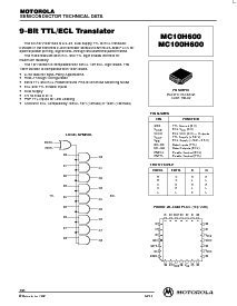 浏览型号MC10H600FN的Datasheet PDF文件第1页