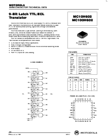 浏览型号MC10H602FN的Datasheet PDF文件第1页
