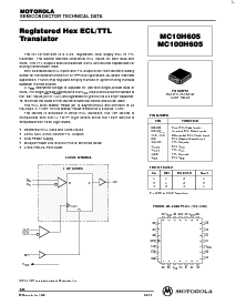 浏览型号MC10H605FN的Datasheet PDF文件第1页
