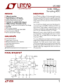 浏览型号LTC1420IGN的Datasheet PDF文件第1页