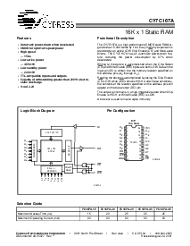 浏览型号CY7C167A-15PC的Datasheet PDF文件第1页