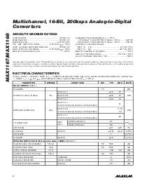 浏览型号MAX1167ACEE的Datasheet PDF文件第2页