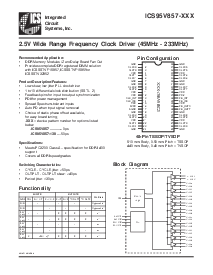 浏览型号ICS95V857AGLF-T的Datasheet PDF文件第1页