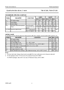 浏览型号7AHCT126PWDH的Datasheet PDF文件第4页