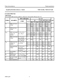 浏览型号7AHCT126PWDH的Datasheet PDF文件第5页