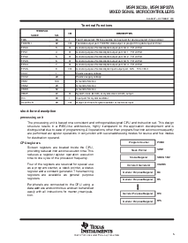 浏览型号MSP430P337AHFD的Datasheet PDF文件第5页