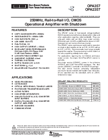 浏览型号OPA357AIDBVT的Datasheet PDF文件第1页