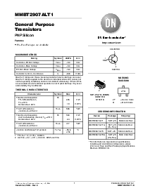 浏览型号MMBT2907ALT1G的Datasheet PDF文件第1页
