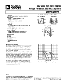浏览型号AD8057ART-REEL的Datasheet PDF文件第1页