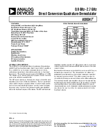 浏览型号AD8347ARU的Datasheet PDF文件第1页