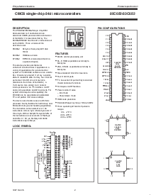 浏览型号80C652的Datasheet PDF文件第2页