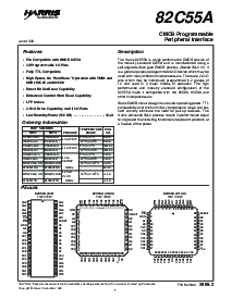 浏览型号82C55A的Datasheet PDF文件第1页