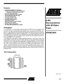 浏览型号89C2051的Datasheet PDF文件第1页