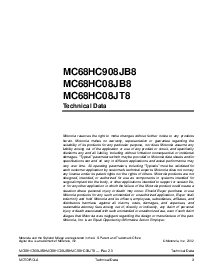 浏览型号MC68HC908JB8ADW的Datasheet PDF文件第3页