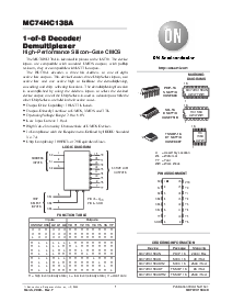 浏览型号MC74HC138ADR2的Datasheet PDF文件第1页