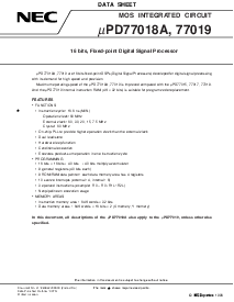 浏览型号UPD77018AGC的Datasheet PDF文件第1页